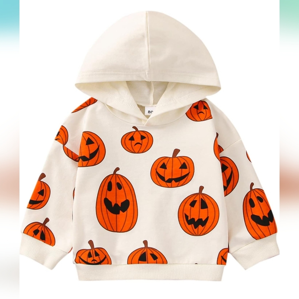 Kids Toddler Baby Girl Boy Hoodies Letter Pullover Sweatshirt Long Sleeve Hooded